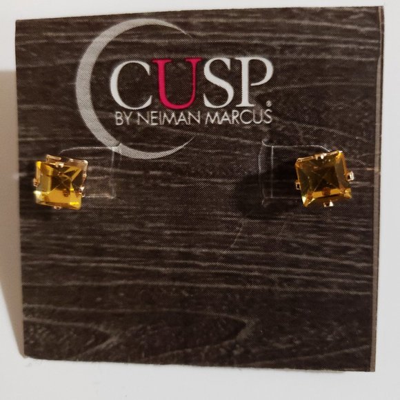 Neiman Marcus Jewelry - Cusp Neiman Marcus Crystal stud Earrings, yellow